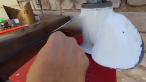 Винт на Ямаху 9,9 ,до и после.