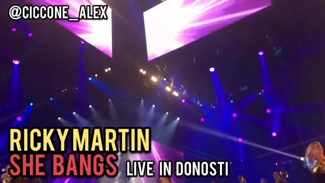 RICKY MARTIN - SHE BANGS LIVE IN DONOSTI - SPAIN TOUR 2018 смотреть онлайн
