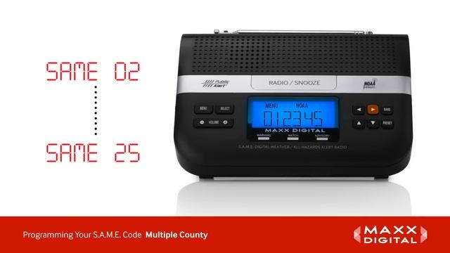 Maxx Digital Automatic Alert Weather Radio Instructional Video Series смотреть онлайн