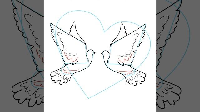 Valentine's Day Sweethearts/ День влюбленных, как рисовать к 14 февраля.