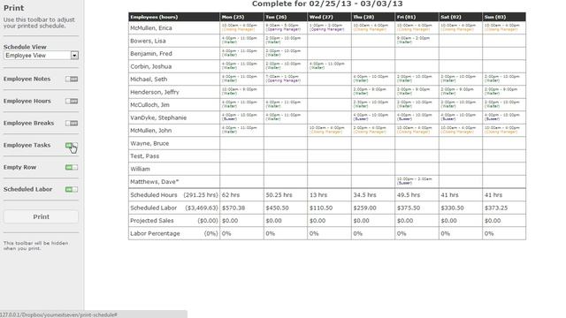 Employee Scheduling - Printing Your Online Schedule - Your Next Seven смотреть онлайн