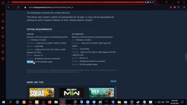 World War 3 - Free To Play War Game For EveryOne ! - 2022/10/30 21:40 39 558 смотреть онлайн