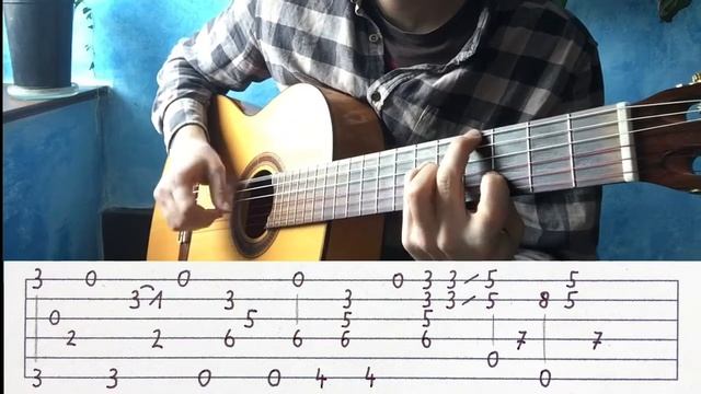 The House of the Rising Sun - free fingerstyle tab lesson смотреть онлайн
