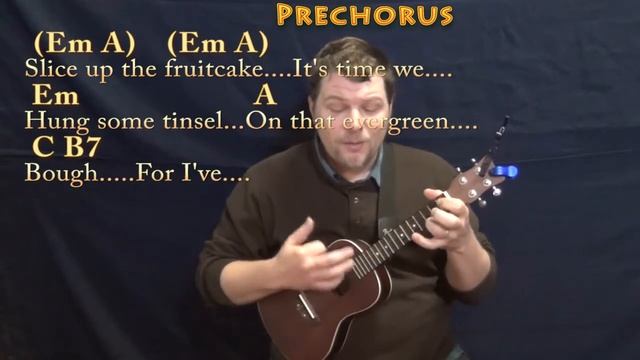 We Need A Little Christmas - Ukulele Cover Lesson in D with Chords/Lyrics смотреть онлайн