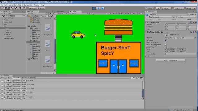 Unity 5 - Pixel Mafia 2d rendering and car driving смотреть онлайн