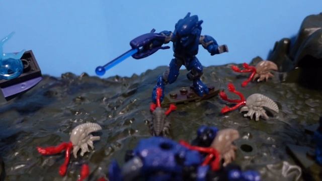 The Flood Fireteam shadow Episode 3 Halo Mega Construx Moc diorama смотреть онлайн