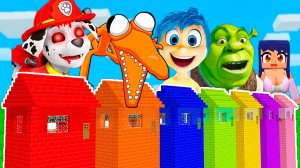 ВЫБЕРИ ПРАВИЛЬНЫЙ ДОМ ВЛАД А4 АФМАУ ШРЕК ЩЕНЯЧИЙ ПАТРУЛЬ ГОЛОВОЛОМКА 2 В МАЙНКРАФТ ЗОМБАК