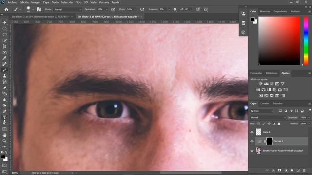 Morphing this mans eyes into HUNTER EYES in photoshop | The importance of hunter eyes (photoshop) смотреть онлайн