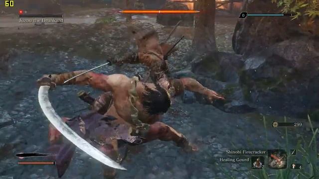 Sekiro - Jozou the drunkard boss fight смотреть онлайн