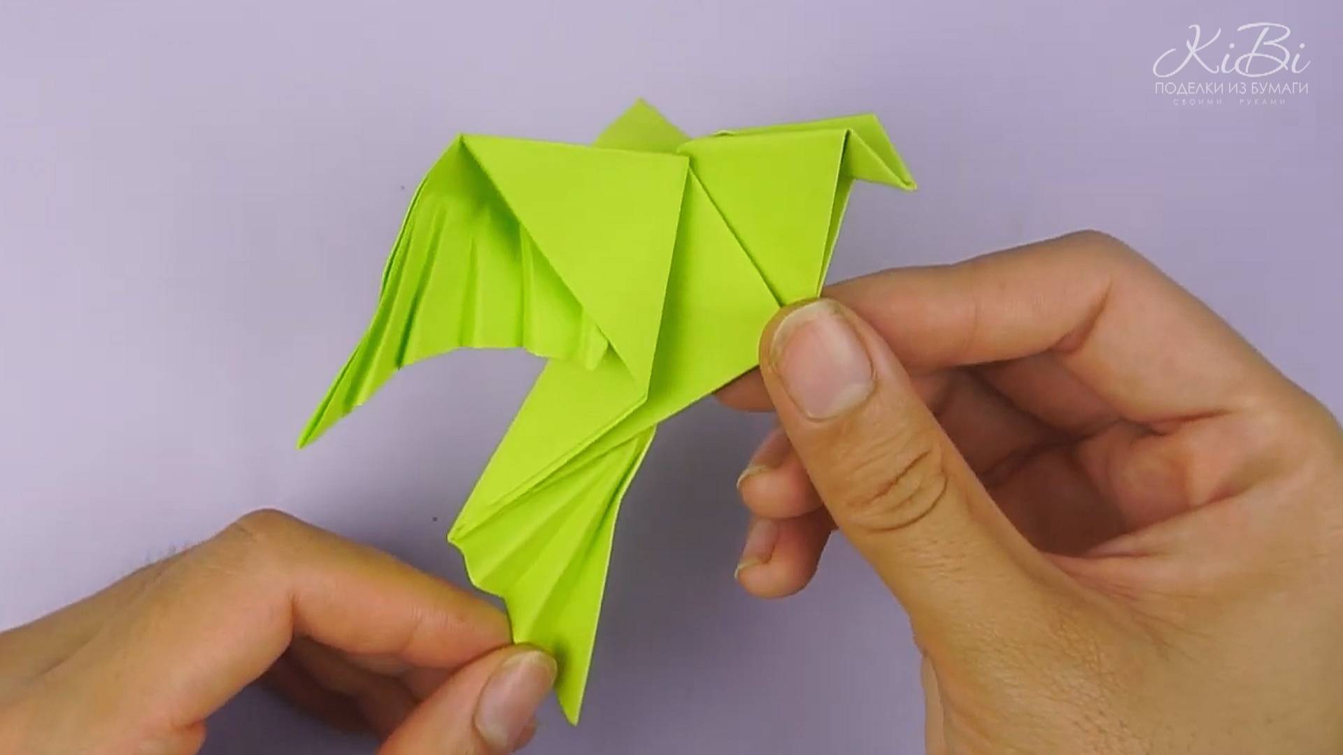 Как сделать голубя из бумаги | Поделки оригами из бумаги своими руками | DIY смотреть онлайн