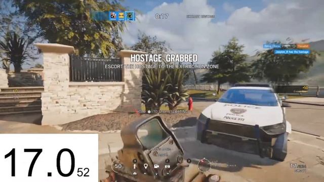 Rainbow Six Siege 00:32.403 T-Hunt Extract Hostage 3 players Normal Speedrun смотреть онлайн