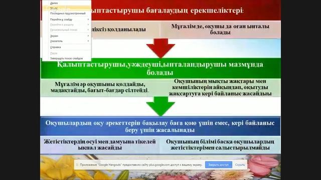 "№1 Жамбыл атындағы орта мектебі "Білім сапасын арттыруда қалыптастырушы бағалаудың ықпалы смотреть онлайн