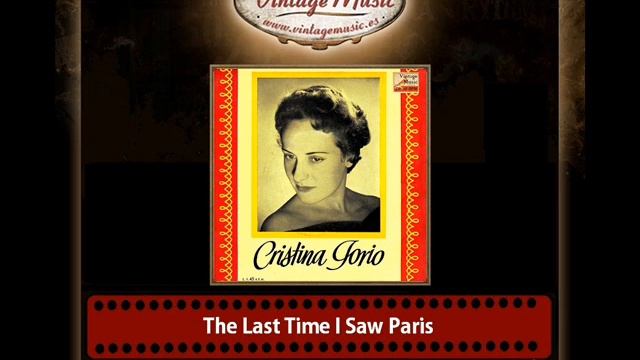 Cristina Jorio & Angelo Giacomazzi And His Orchestra – The Last Time I Saw Paris смотреть онлайн