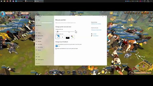 How to change mouse pointer size in Albion Online? смотреть онлайн