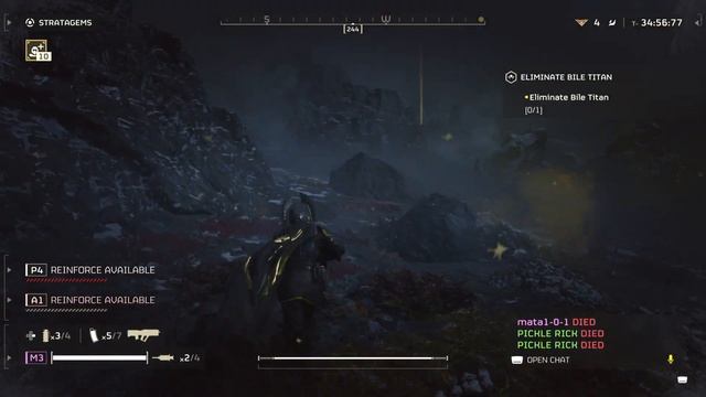 HELLDIVERS 2- Killing a Bile Titan with reinforcement смотреть онлайн