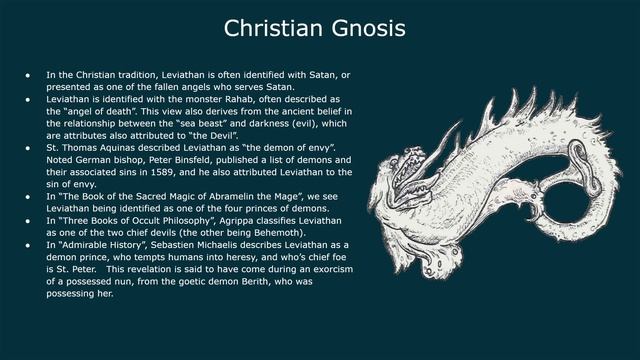 Leviathan: Serpent Of Chaos And King Over All The Sons Of Pride