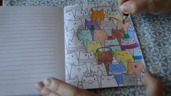 раскрашиваем котиков