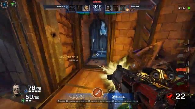 Quake - wichtL vs. Pikawa [1v1] - Quake World Championships - Ro16 EU Qualifier #2 смотреть онлайн