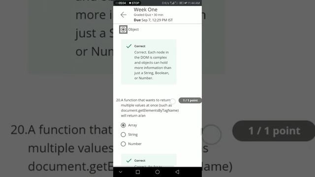 Interactivity with JavaScript || Week 1 Quiz Answers смотреть онлайн