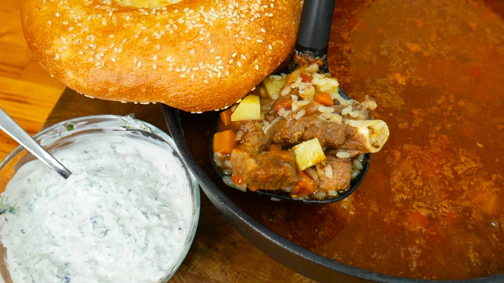 Жидкий плов или Жареный суп – Мастава Рецепт Узбекской кухни смотреть онлайн