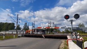 ЖД переезд на станции "Кипелово" (Вологодская область)