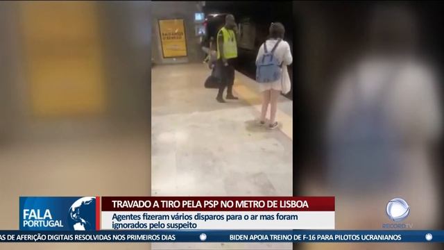 Travado a tiro pela PSP no metro de Lisboa смотреть онлайн