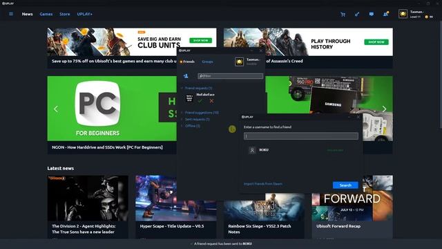 How To Add Friends In UPLAY