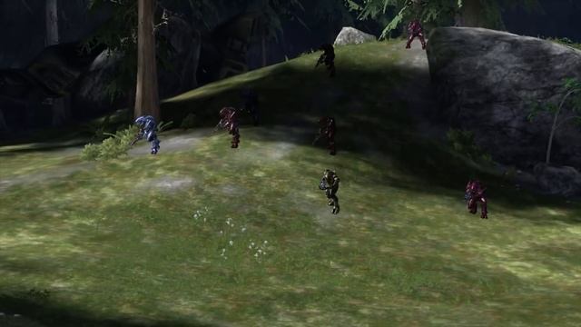 Halo 3 AI Battle - Spartan IIs vs Elites смотреть онлайн