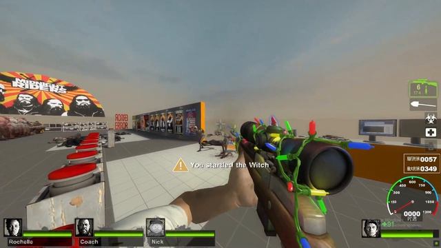 L4D2 test place and how zombies, special infected how they look and work смотреть онлайн