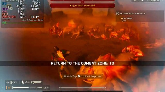 HELLDIVERS™ 2 on a Overclocked Steam Deck LCD (RAM/CPU/GPU/TDP) смотреть онлайн