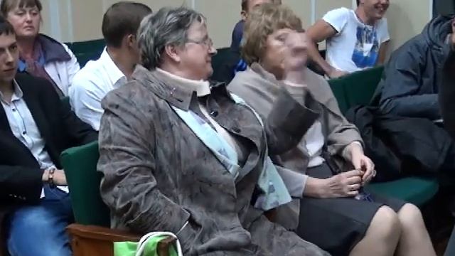 Выступление единоросса Герасименко перед учениками техникума