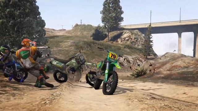 Franklin plays (brutaly) with trucks | GTA V смотреть онлайн