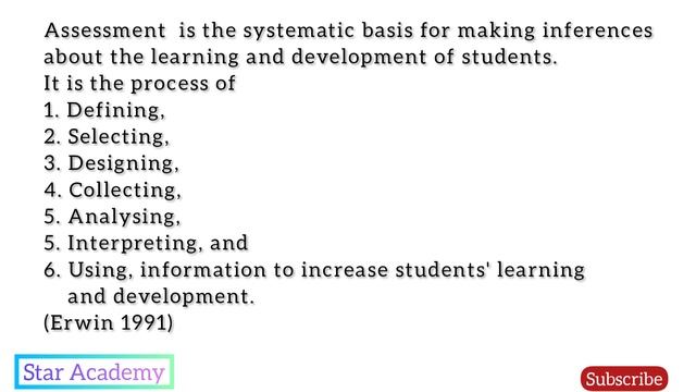 What is Assessment/ role of assessment in education/ asesment definition & importance/ Star Academy смотреть онлайн