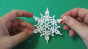 Простая снежинка крючком