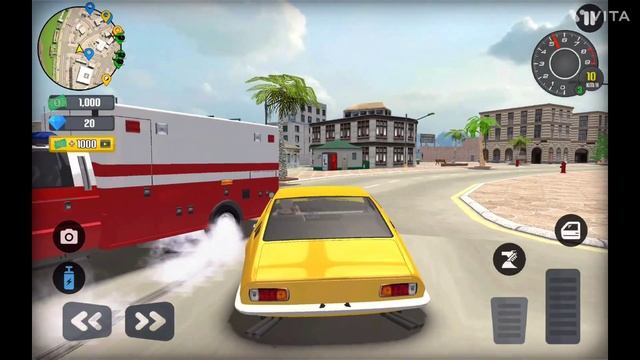 US Police Car Chase and Public Transport Bus Driving in an Open World Simulator - Android Gameplay смотреть онлайн