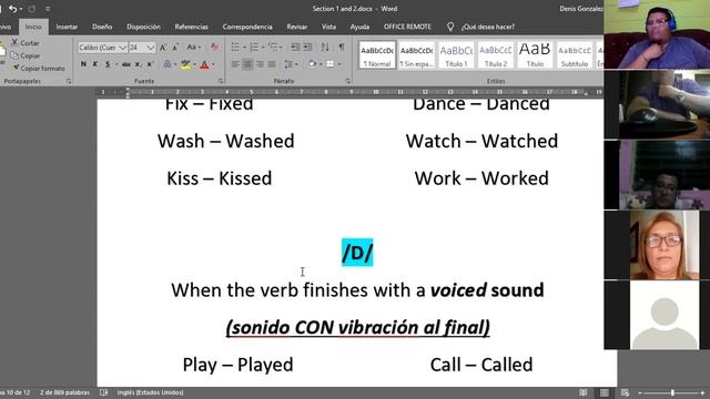Ingles Corporativo- January 30th, 2020 - Simple Past Regular Verbs (Part 2)