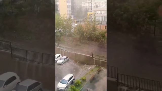Водопад по-саратовски на Улешах у Зенитки смотреть онлайн