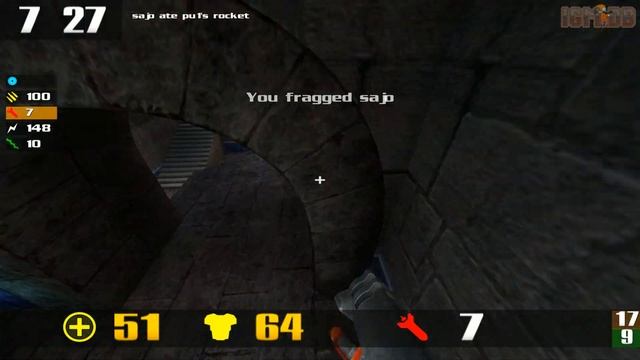 Quake 3 CPMA: pu1 vs bellabella hub3aeroq3 смотреть онлайн