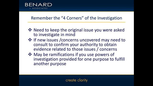 Investigation Planning presented by Dean Benard смотреть онлайн