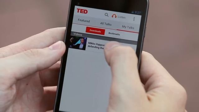 It's the TED Android app! смотреть онлайн
