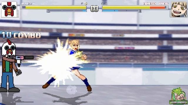 M.U.G.E.N Battles | Jacket vs Himiko Toga | Hotline Miami vs My Hero Academia смотреть онлайн