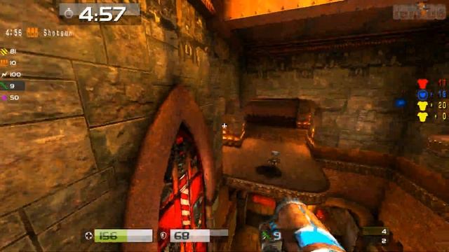 Quake Live: Duel Match Capwn -vs- Cook on Bloodrun смотреть онлайн