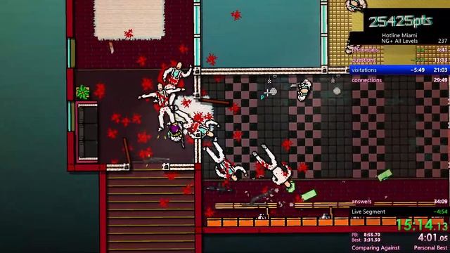 hotline miami speedrun NG+ All levels (30:09.93) смотреть онлайн