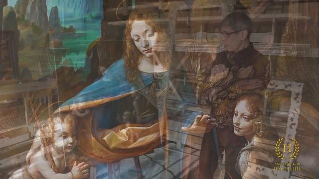 Копия картины Леонардо да Винчи «Мадонна в скалах» смотреть онлайн