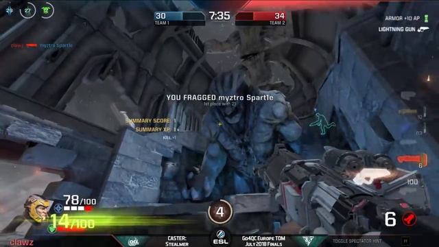 Blind Trust (toxjq, clawz) vs Myztro EU (Raisy, Spartie). Go4QC Finals. Quake Champions смотреть онлайн