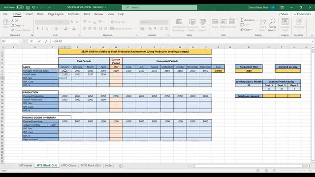 02_01_P2 Sales and Operations Planning (S & OP) Using Production Leveling Strategy (Using Excel) смотреть онлайн