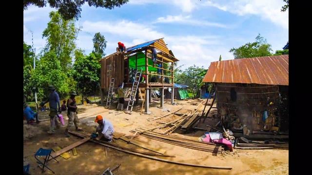 CAMBODIA HOUSE BUILDING PREY VENG 2019 смотреть онлайн