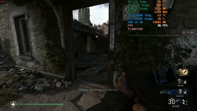 Call Of Duty World War II + RX 570 | Benchmark | 60+ FPS Settings смотреть онлайн