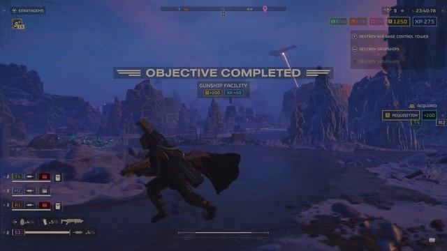 Helldivers 2 8K 60 FPS HDR MARFARK SABOTAGE AIR BASE DESTROY DROPSHIPS LEVEL 74 HELLDIVE DIFFICULTY смотреть онлайн
