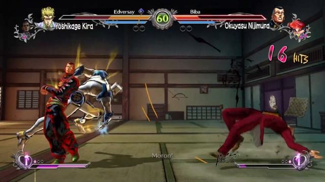 Кира разнёс Окуясу в пух и прах в JoJo All Star Battle R смотреть онлайн